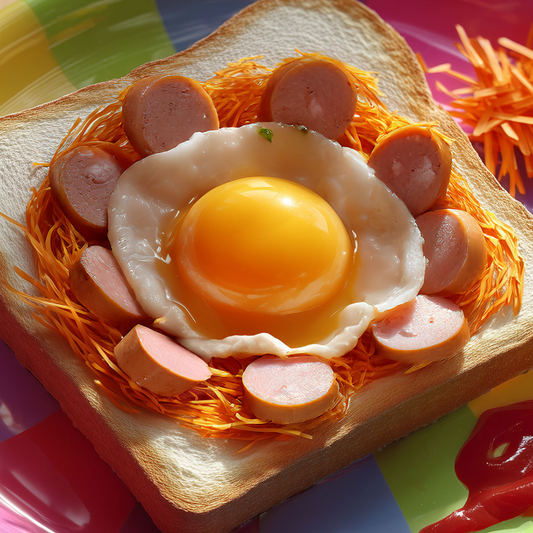 Huevitos nido con Salchicha Sofía