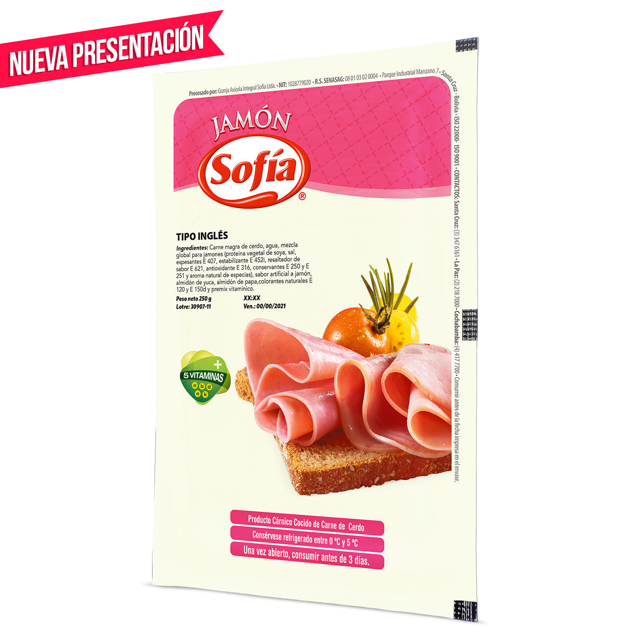 -19% JAMON INGLES AL VACIO.