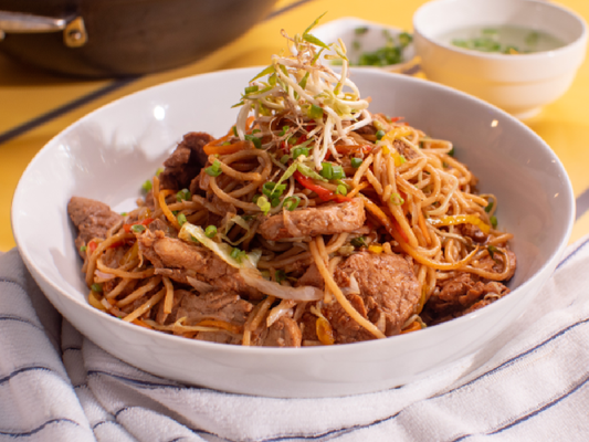 LOMITO DE CERDO EN SALSA CHOW MEIN