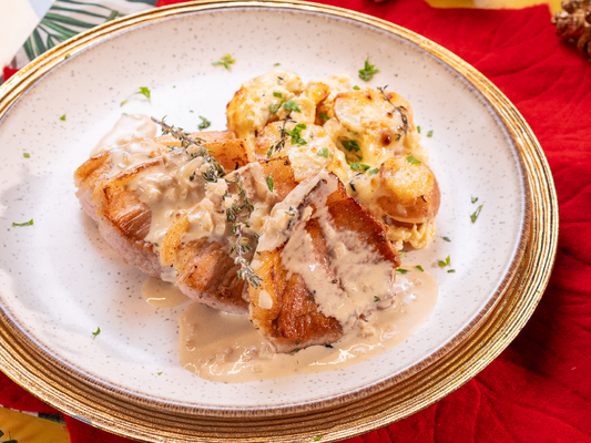 PUNTA DE S DE CERDO EN SALSA CREMOSA