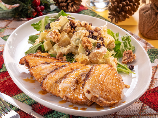 PUNTA DE S  DE CERDO CON SALSA WALDORF