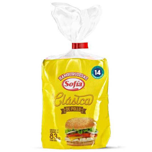 HAMBURGUESA DE POLLO CLASICA JIRAFA