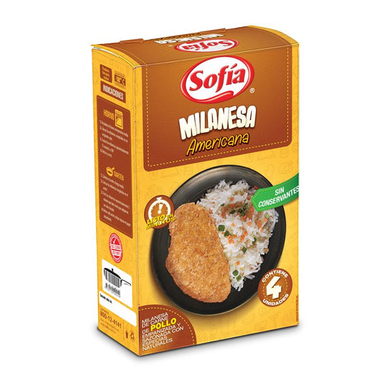 -15%. MILANESA AMERICANA DE POLLO 4 UNIDADES
