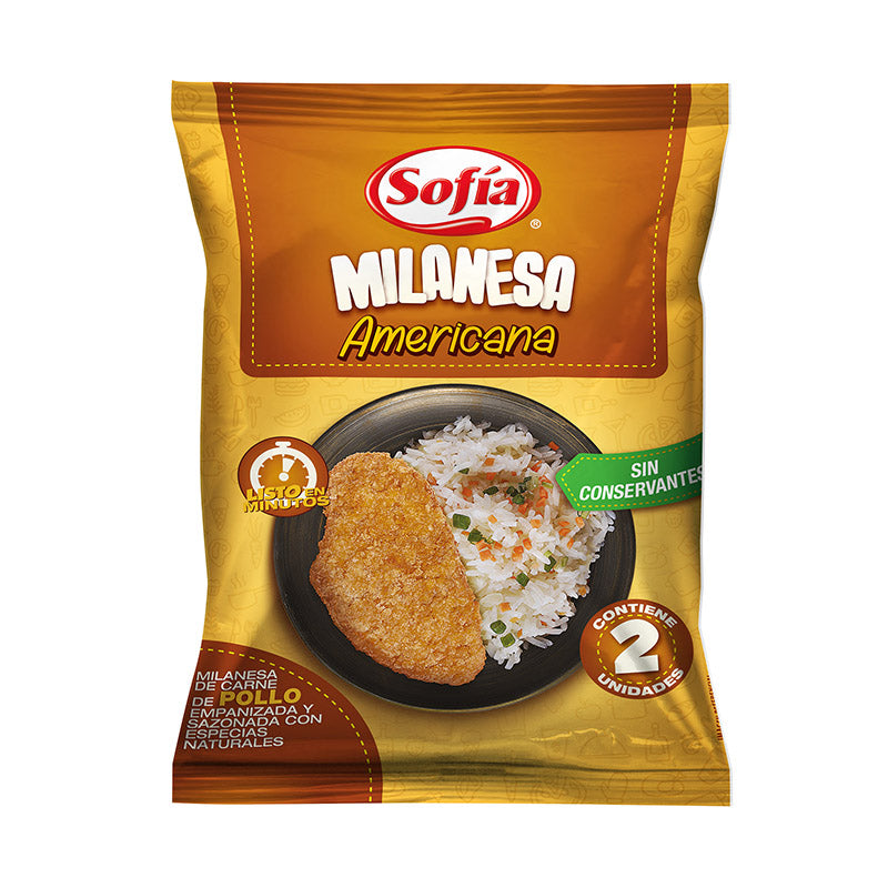 2x1.  MILANESA AMERICANA SACHET 2 UNIDADES (125gr)