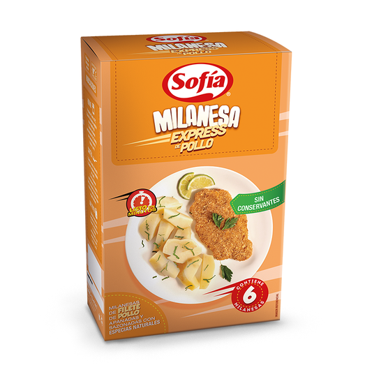 2x1 MILANESA EXPRESS DE POLLO EN CAJA.